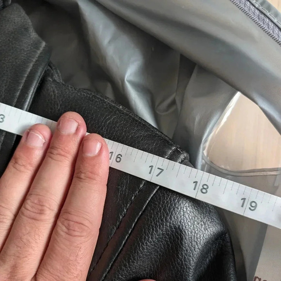 Women's Biker Leather  Coat - Picture 8 of 10